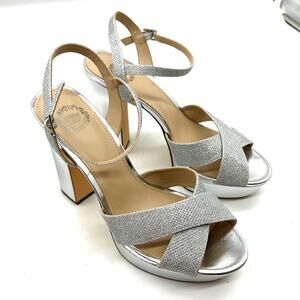 I. Miller Womens Samien Heeled Sandals Silver Size 9M